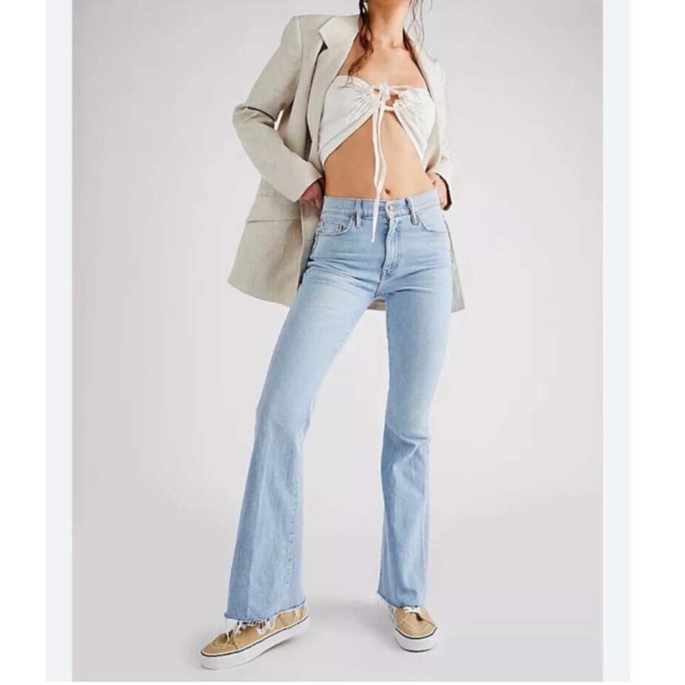 MOTHER Denim the weekender flare jeans blessing in disguise size 10